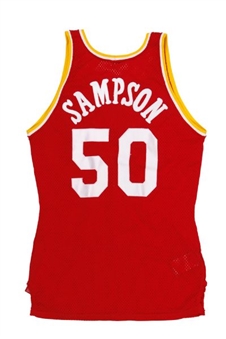 Ralph Sampson Game Worn Houston Rockets Road Jersey